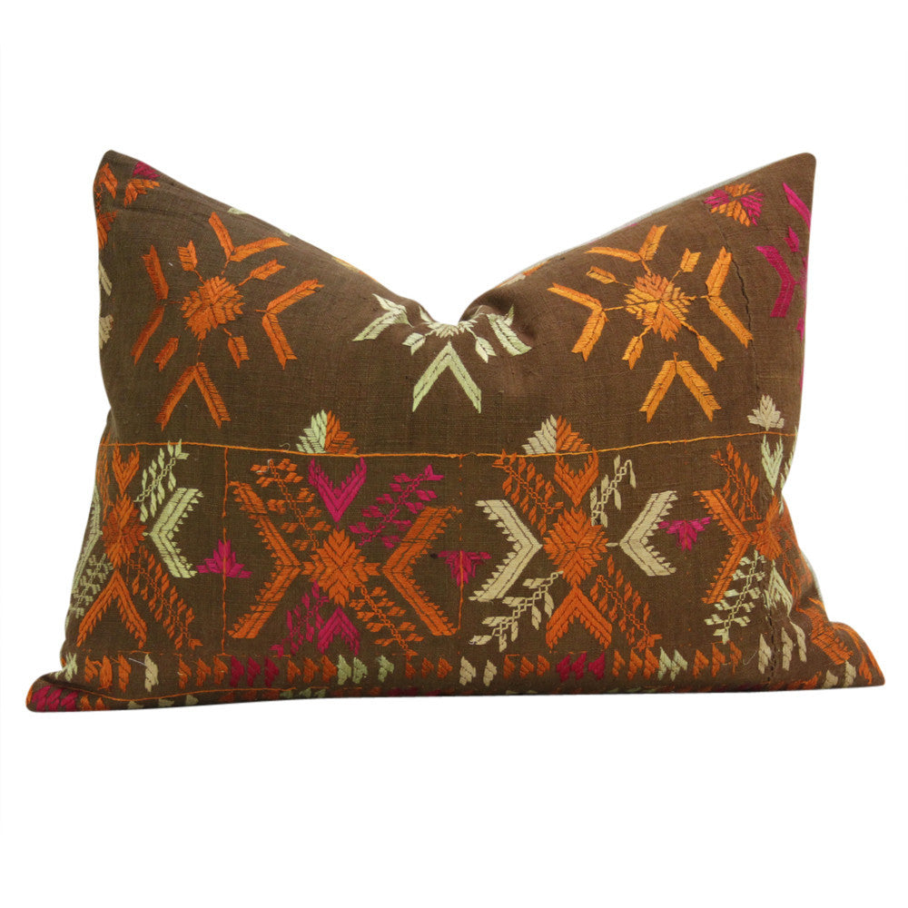 Senchi Phulkari Pillows, Pair