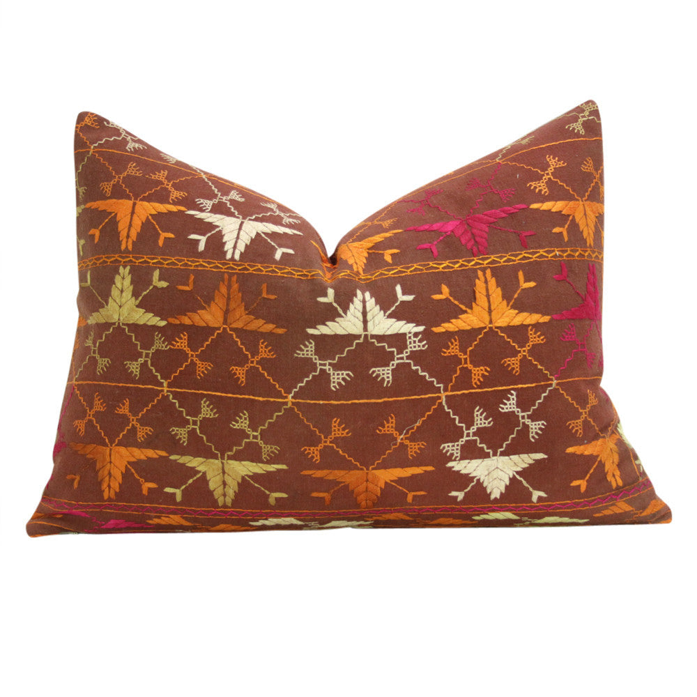 Nabha Phulkari Pillows, Pair