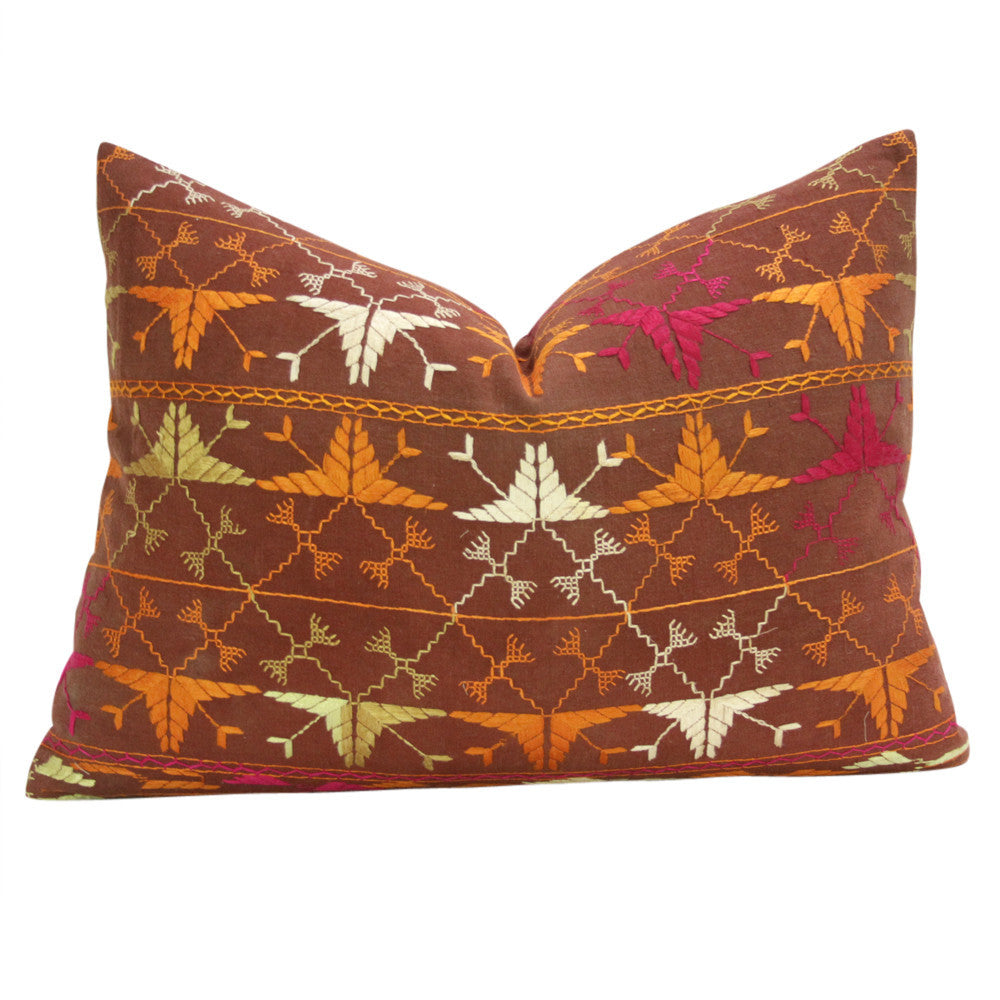 Nabha Phulkari Pillows, Pair
