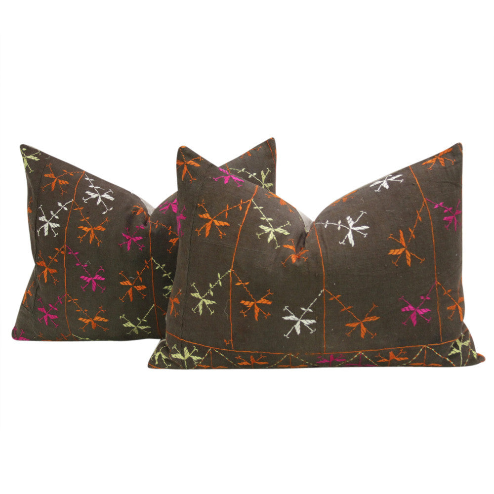 Silakot Phulkari Pillows, Pair