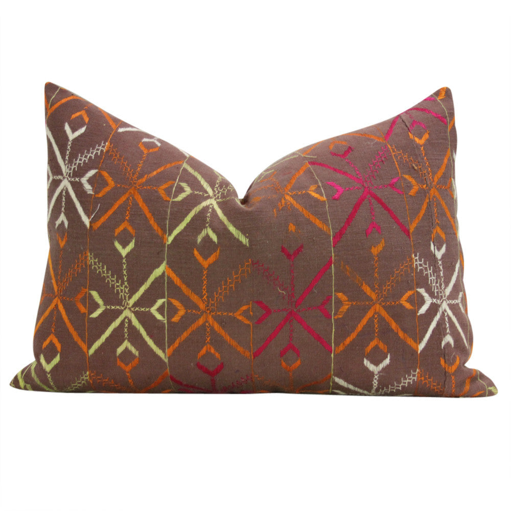 Multan Phulkari Pillows, Pair