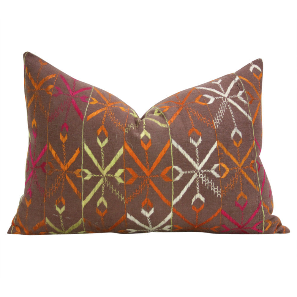 Multan Phulkari Pillows, Pair