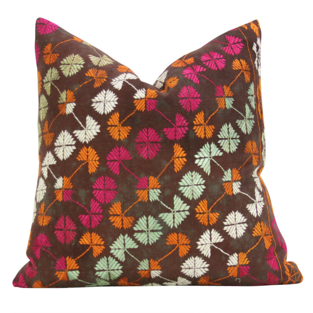 Fullan Phulkari Pillows, Pair