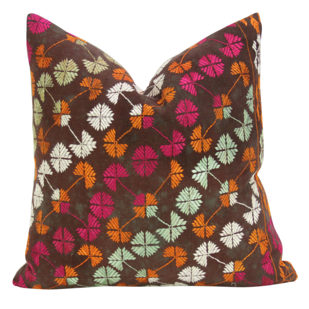 Fullan Phulkari Pillows, Pair