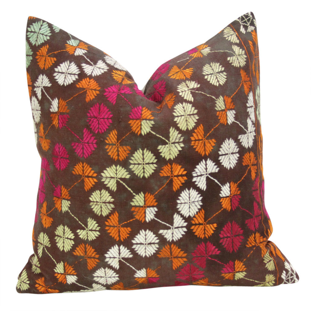 Fullan Phulkari Pillows, Pair