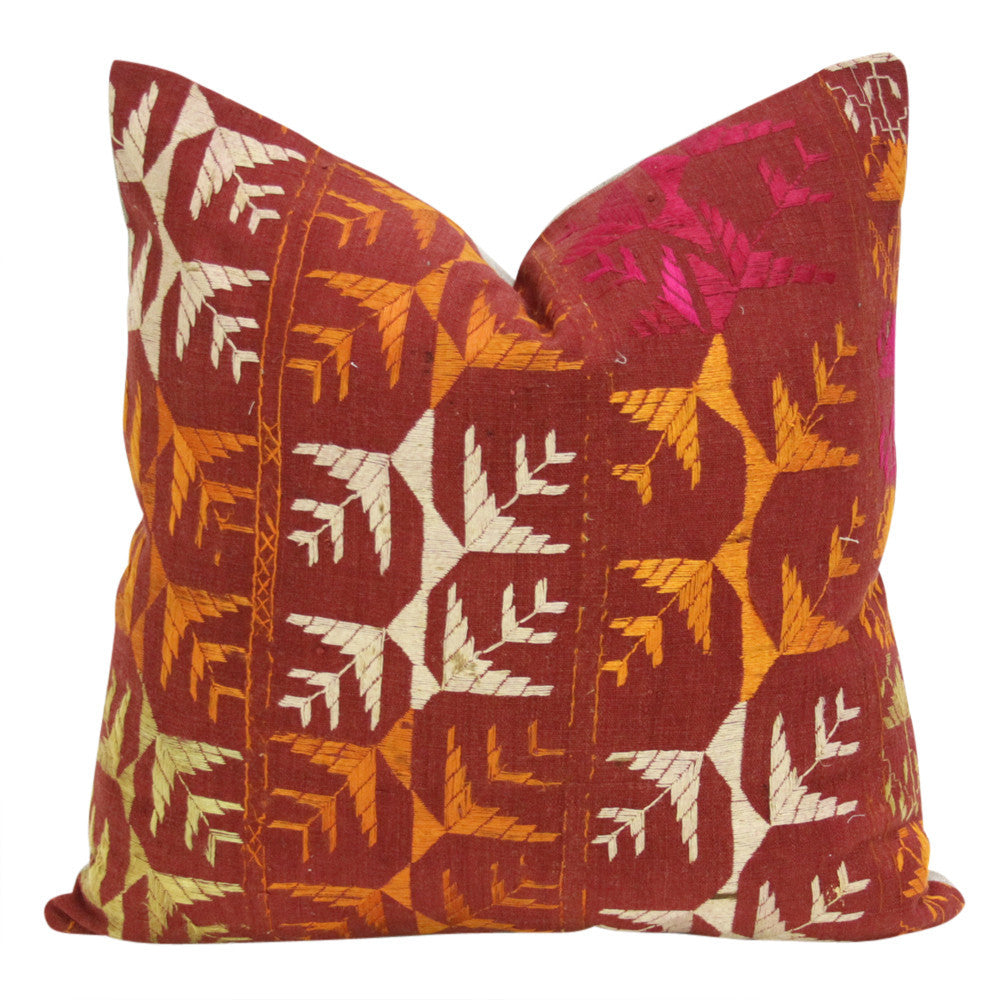 Tuli Phulkari Pillows, Pair