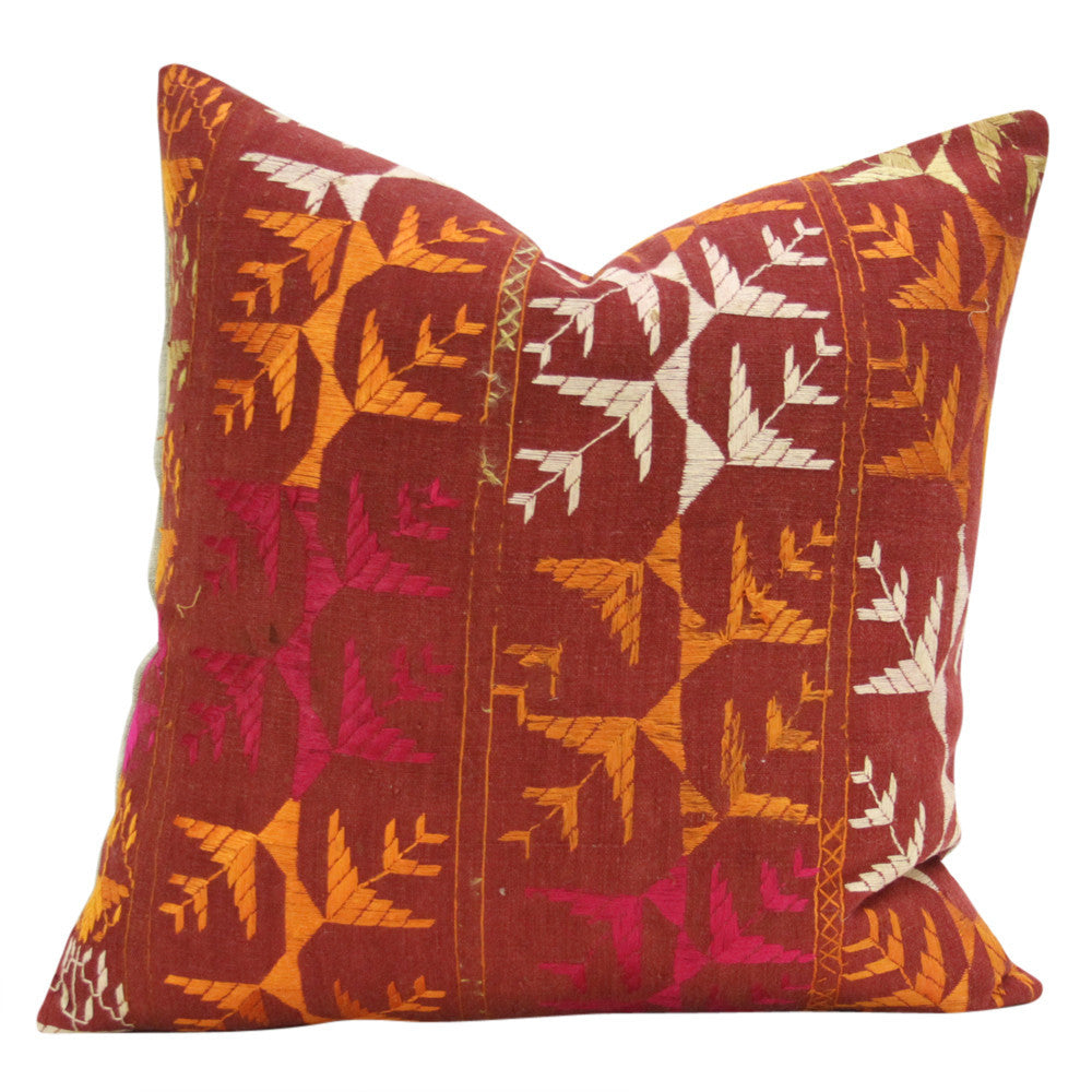 Tuli Phulkari Pillows, Pair