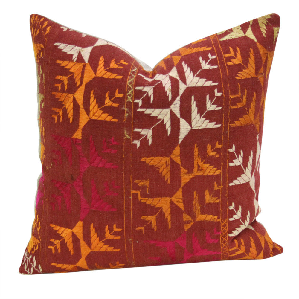 Tuli Phulkari Pillows, Pair