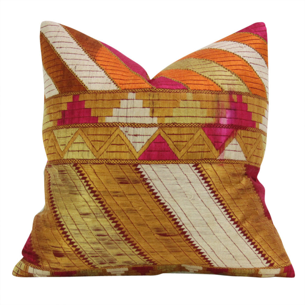 Dhanvi Phulkari Pillows, Pair