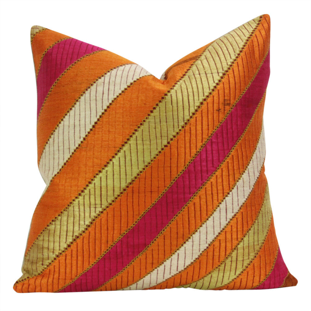Saini Phulkari Pillows, Pair