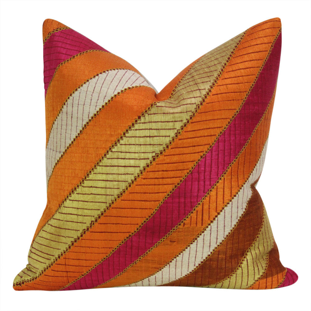 Saini Phulkari Pillows, Pair
