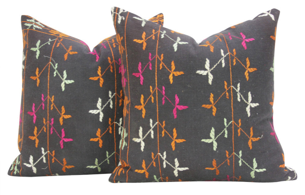 Lona Phulkari Pillows, Pair