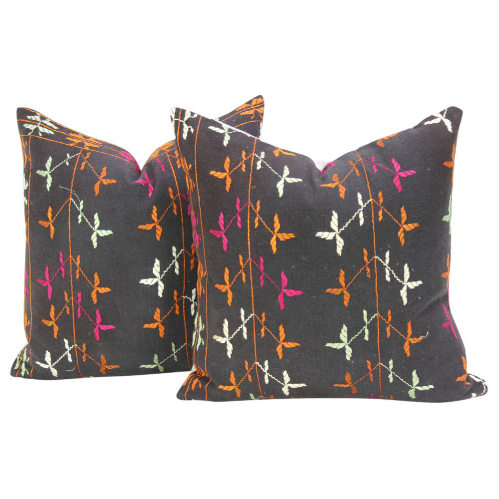 Lona Phulkari Pillows, Pair