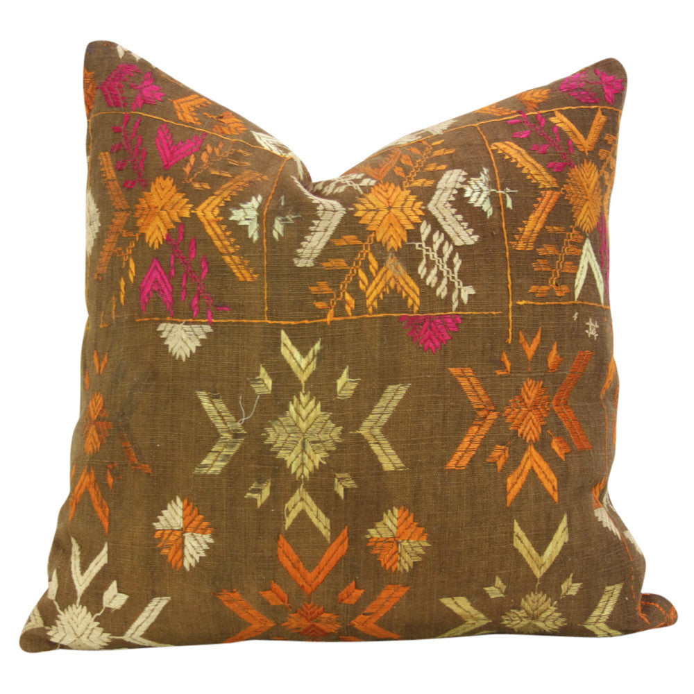 Oja Phulkari Pillows, Pair