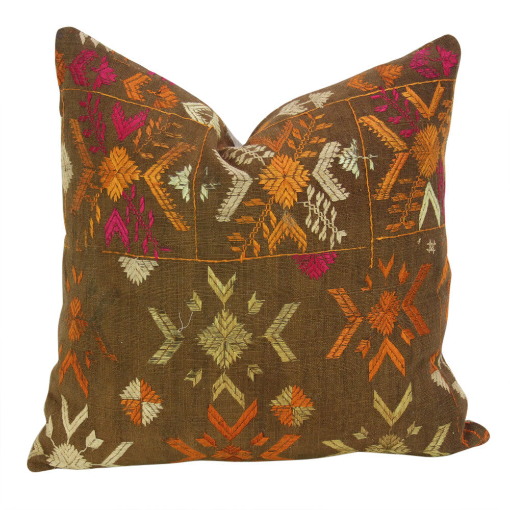 Oja Phulkari Pillows, Pair