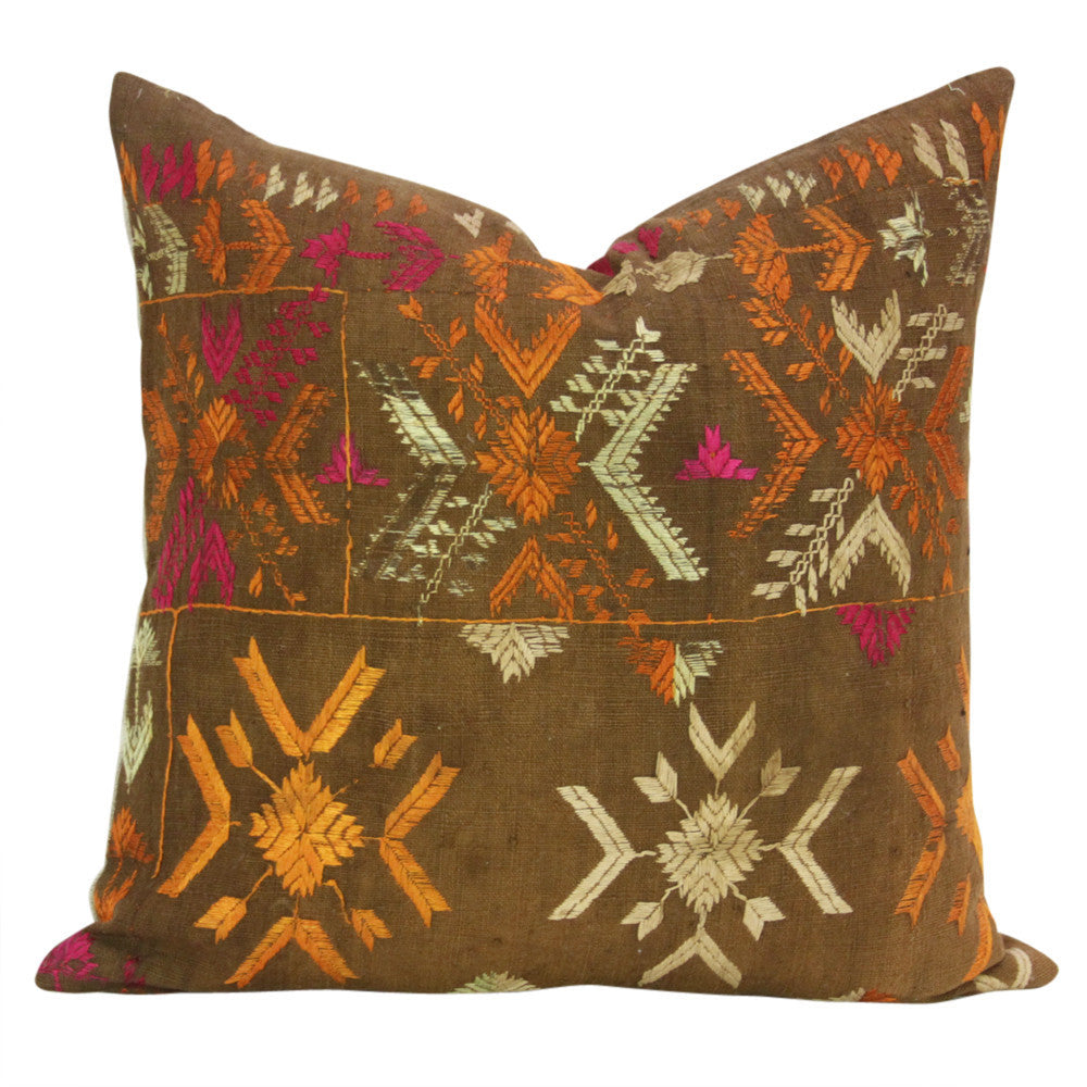 Oja Phulkari Pillows, Pair