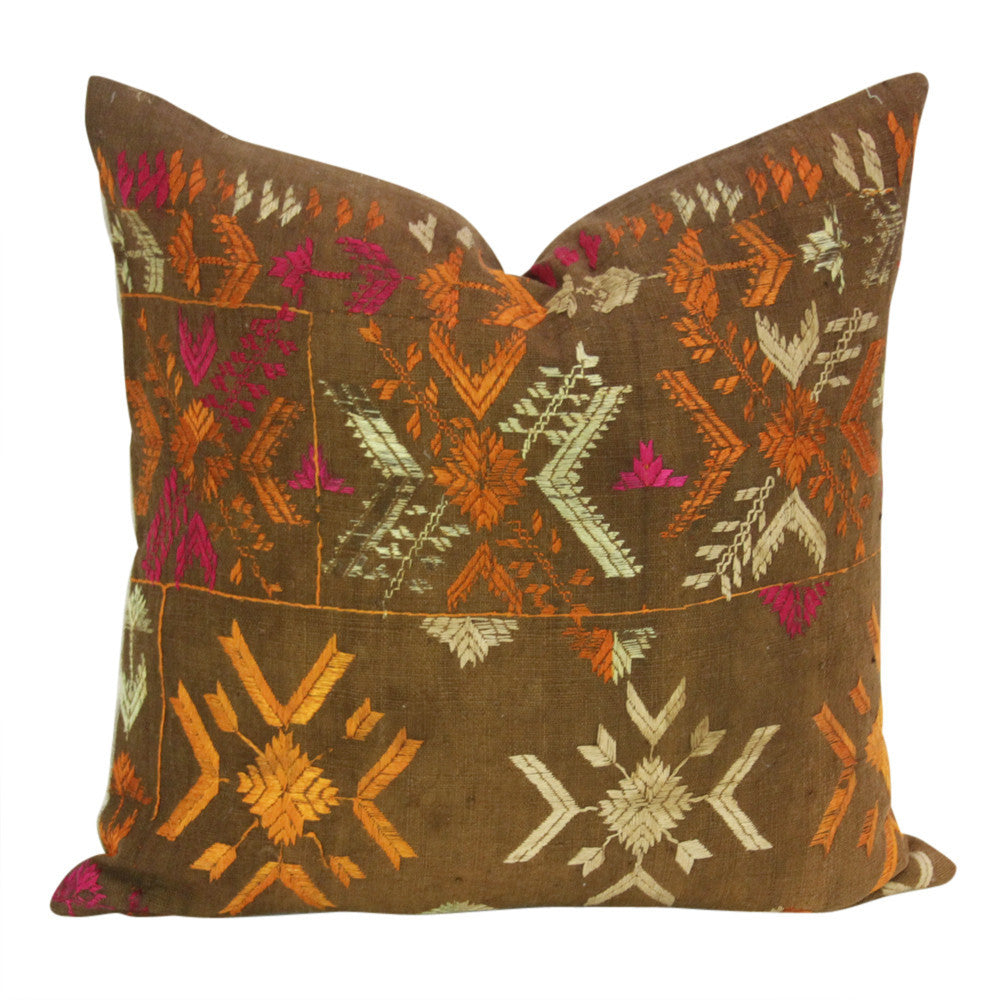 Oja Phulkari Pillows, Pair