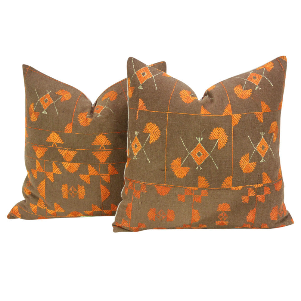 Tilak Phulkari Pillows, Pair