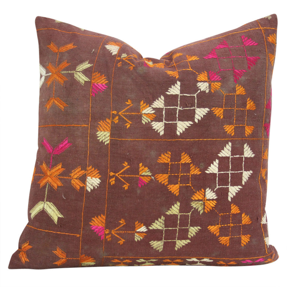Dea Phulkari Pillows, Pair
