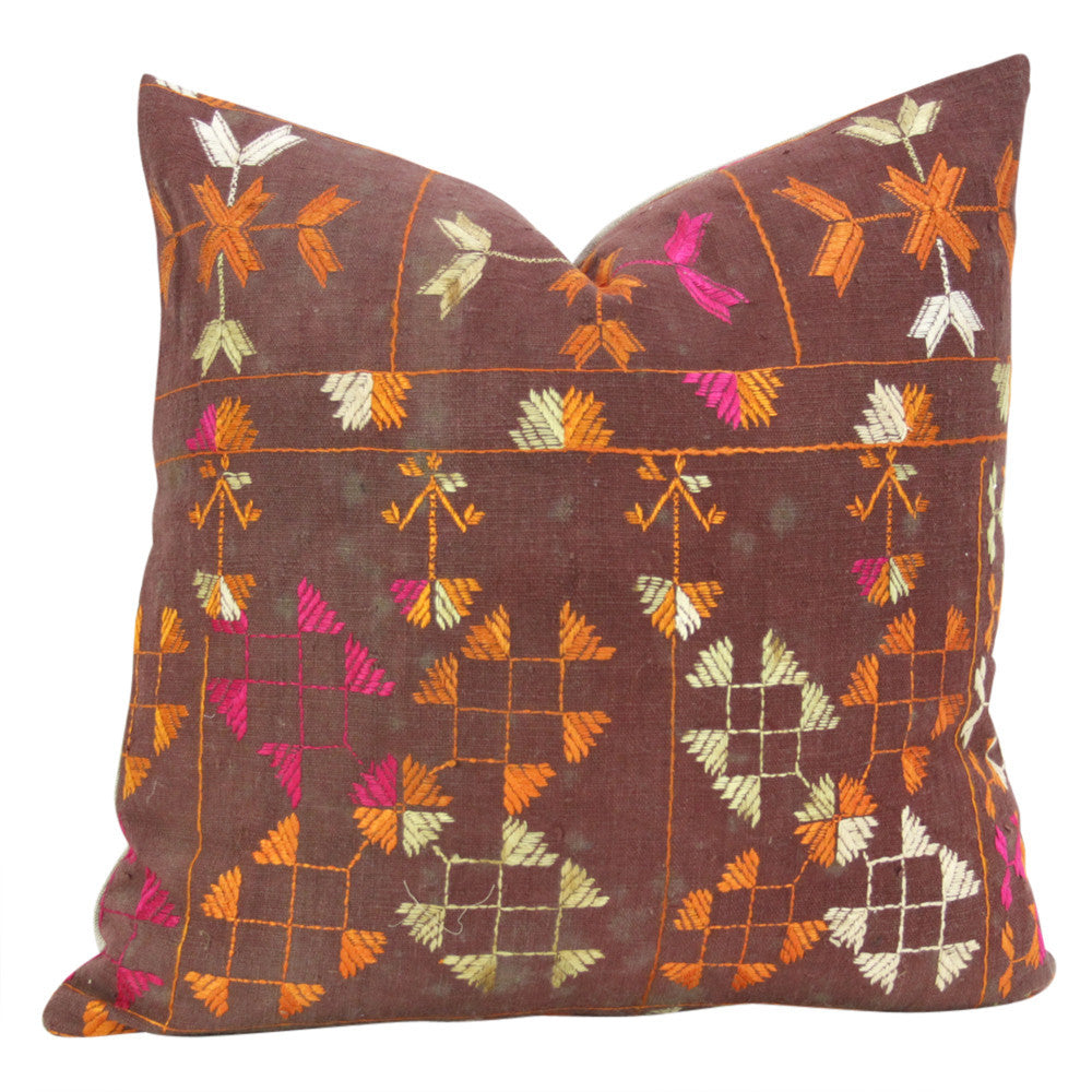 Dea Phulkari Pillows, Pair