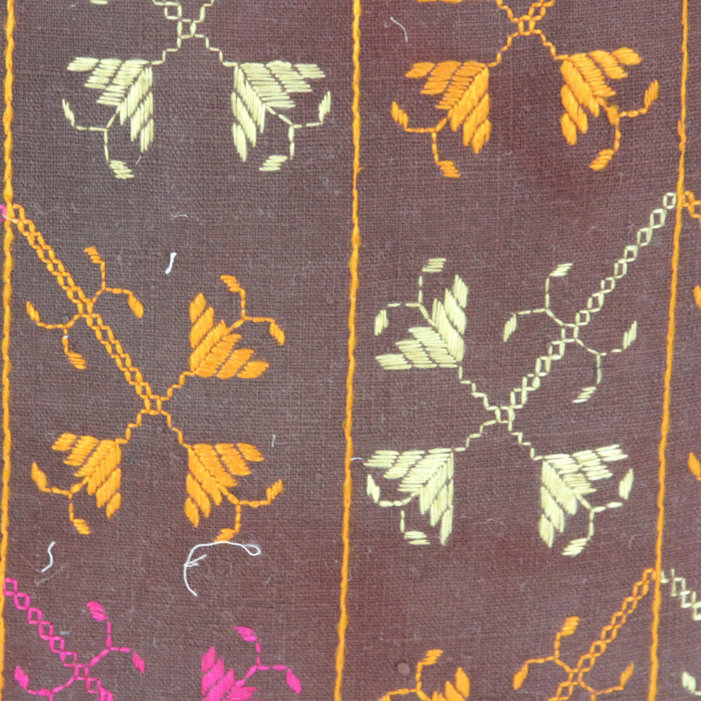 Sumi Phulkari Pillows, Pair