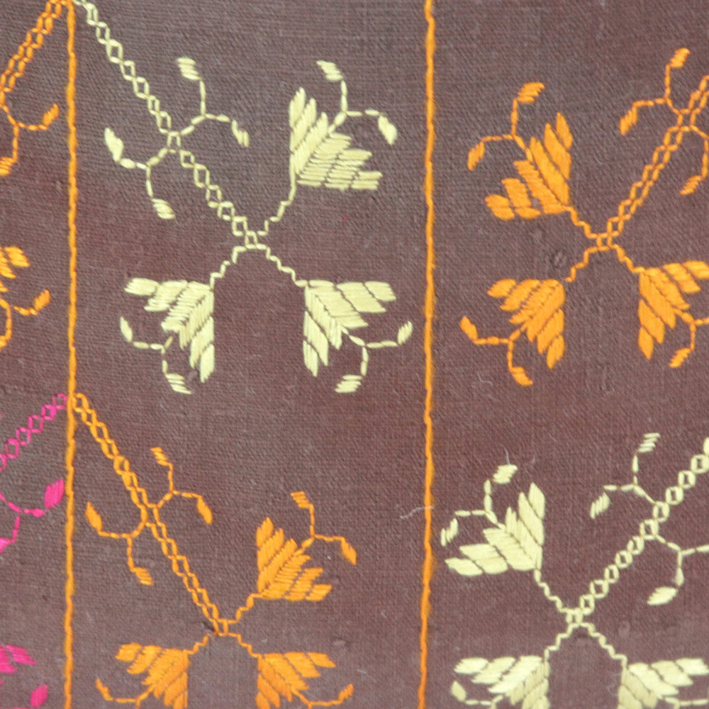 Sumi Phulkari Pillows, Pair