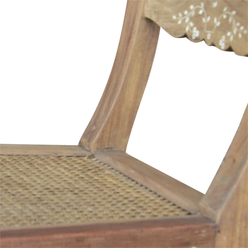Indo-Persian Bone Inlay Chairs, Pair