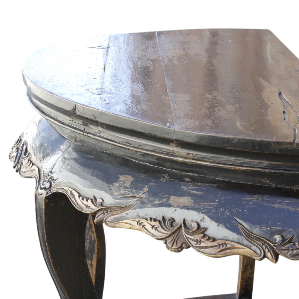 19th Century Asian Demilune Table