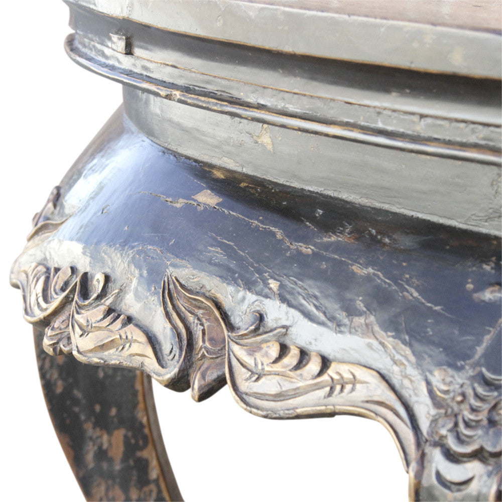 19th Century Asian Demilune Table