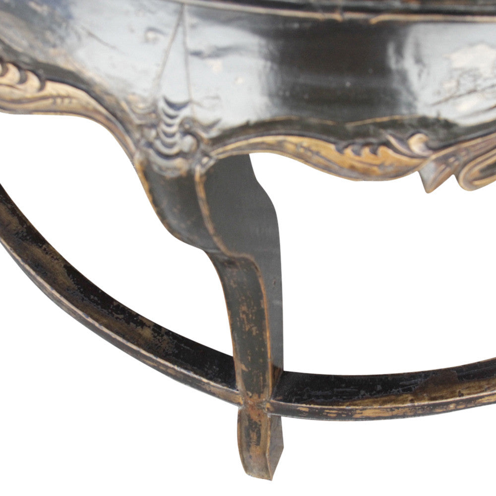 19th Century Asian Demilune Table
