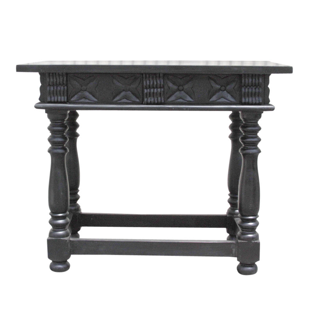 Carved Ebonized Console Table