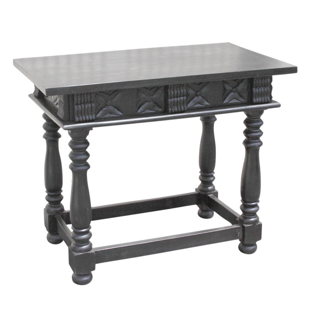 Carved Ebonized Console Table