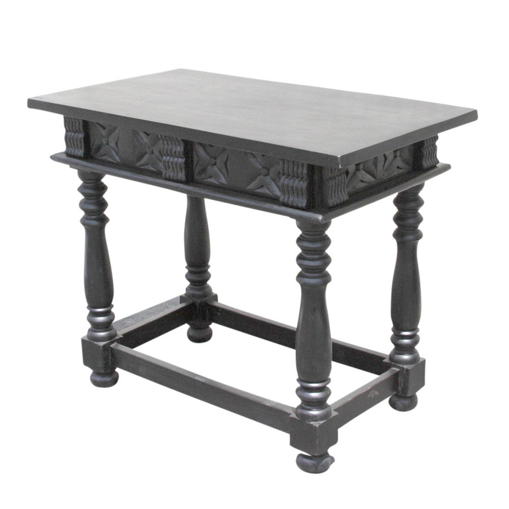 Carved Ebonized Console Table