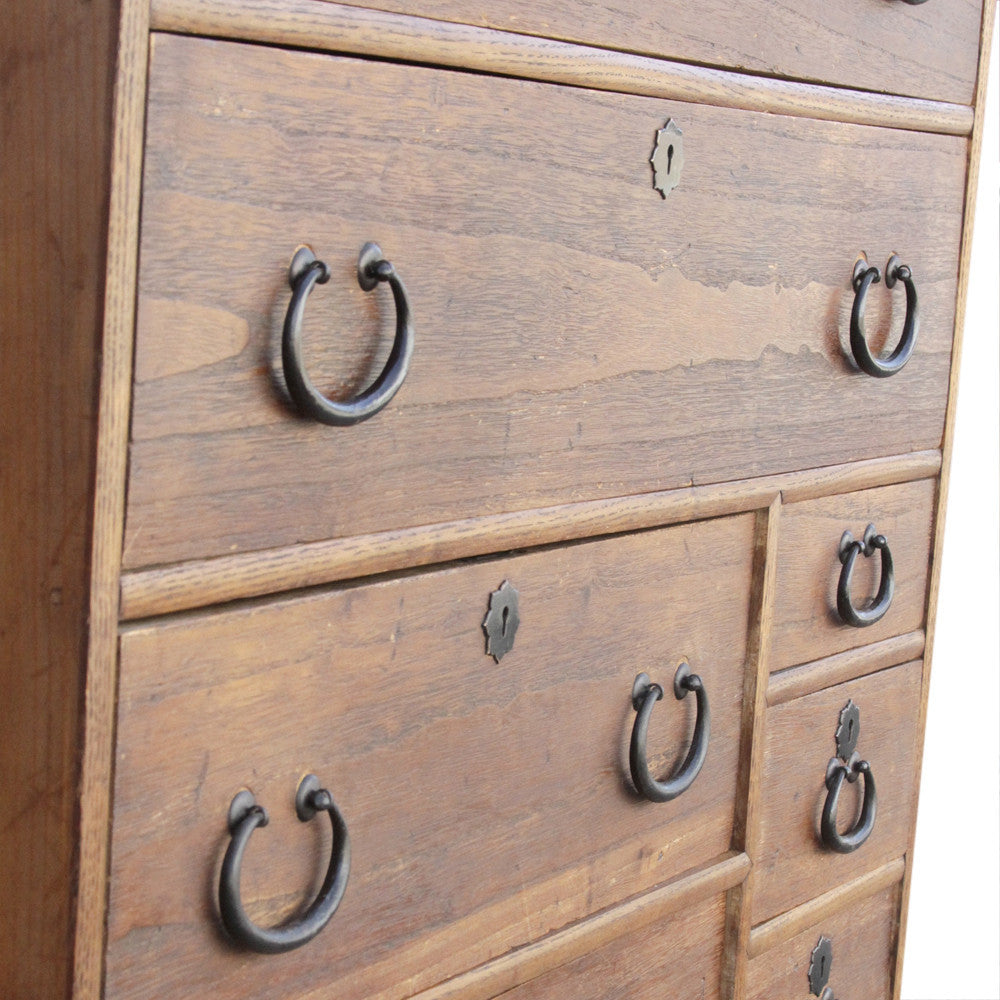 19th Century Japanese Tansu Tall Dresser