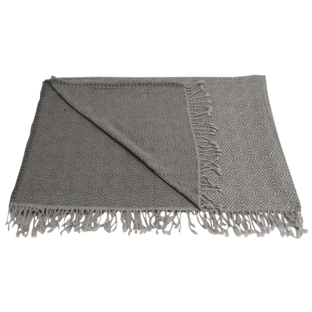 Gray Jammu Throw
