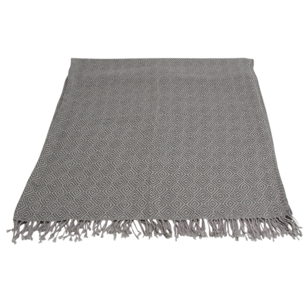Gray Jammu Throw