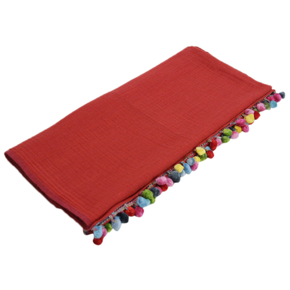 Red Jammu Throw