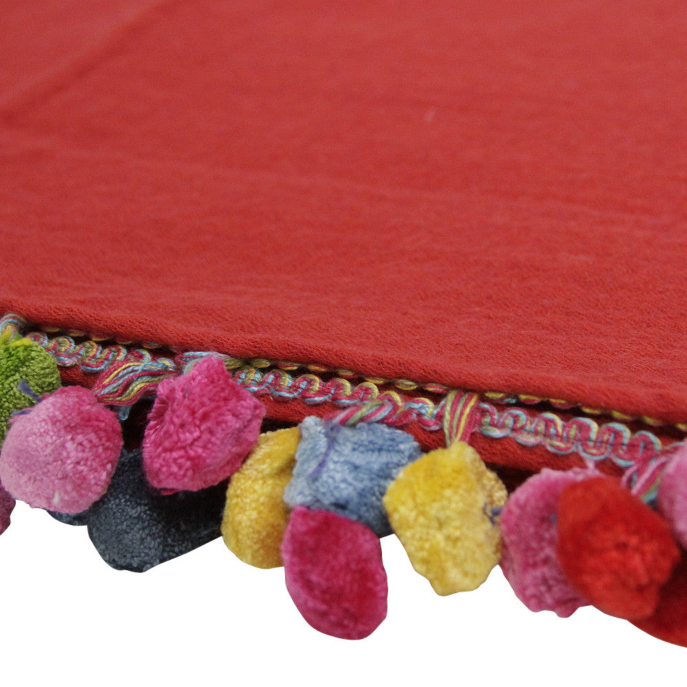 Red Jammu Throw