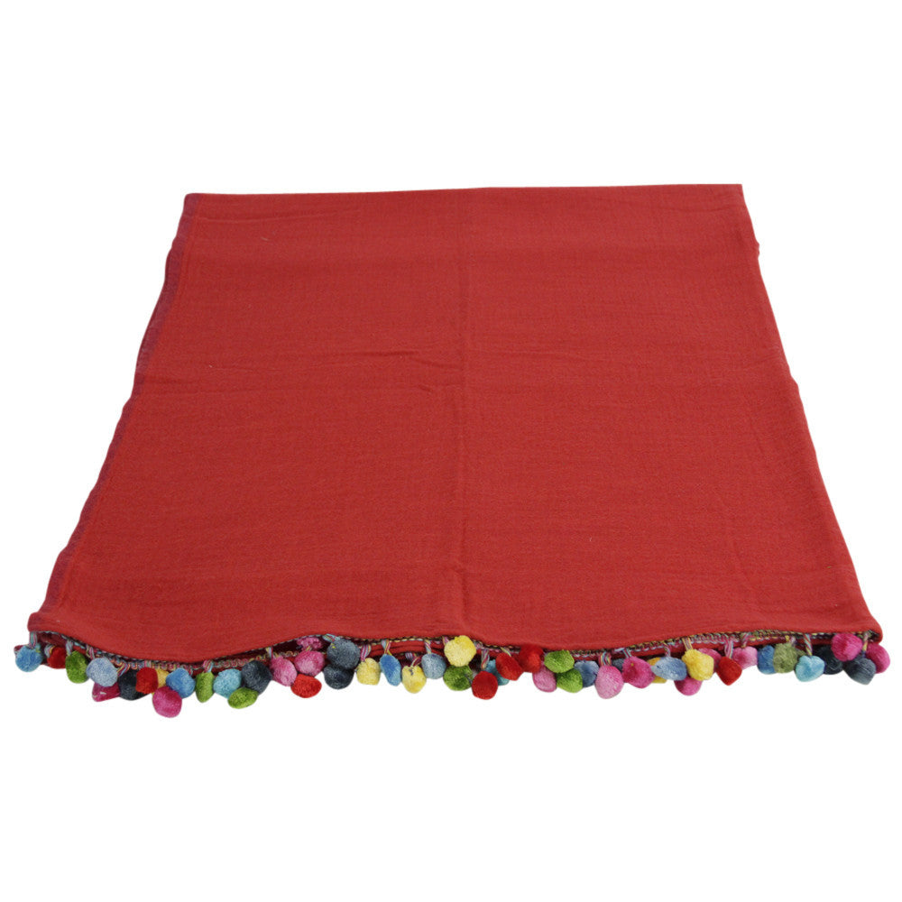 Red Jammu Throw