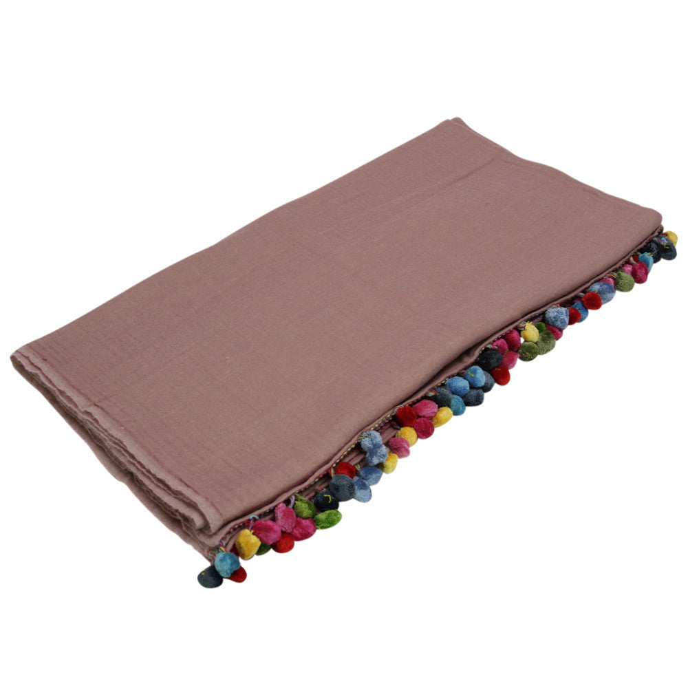 Pastel Pink Jammu Throw