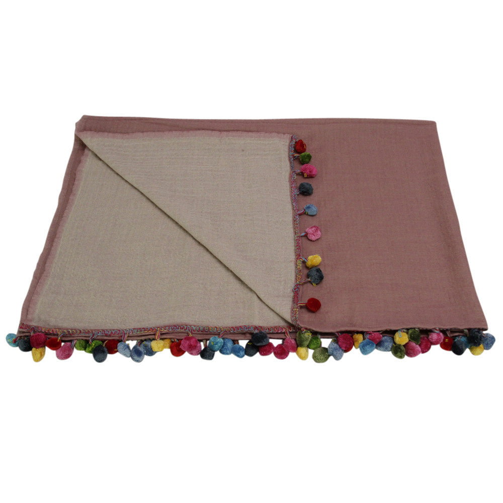 Pastel Pink Jammu Throw