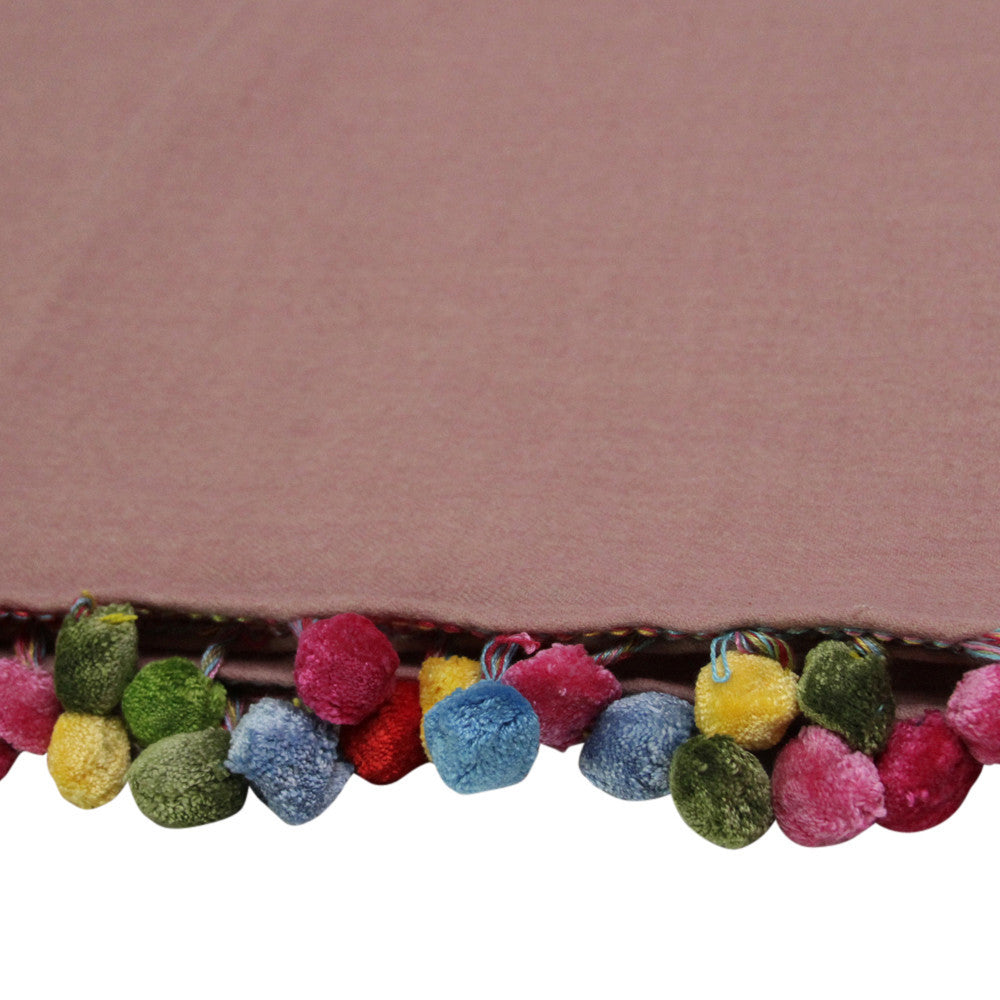 Pastel Pink Jammu Throw