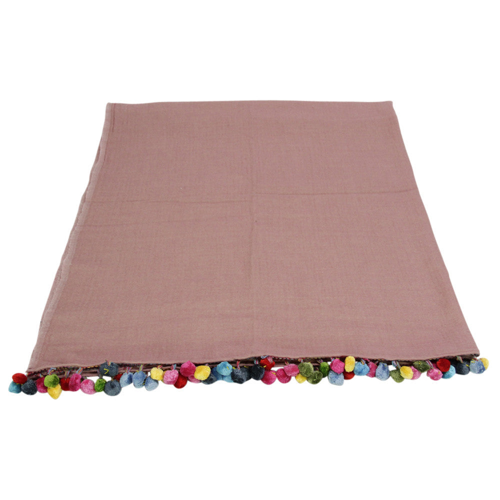 Pastel Pink Jammu Throw
