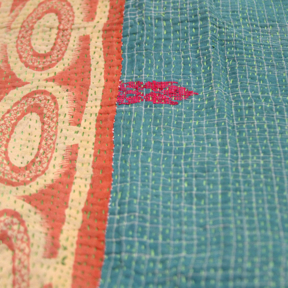 Jina Bengal Kantha Throw
