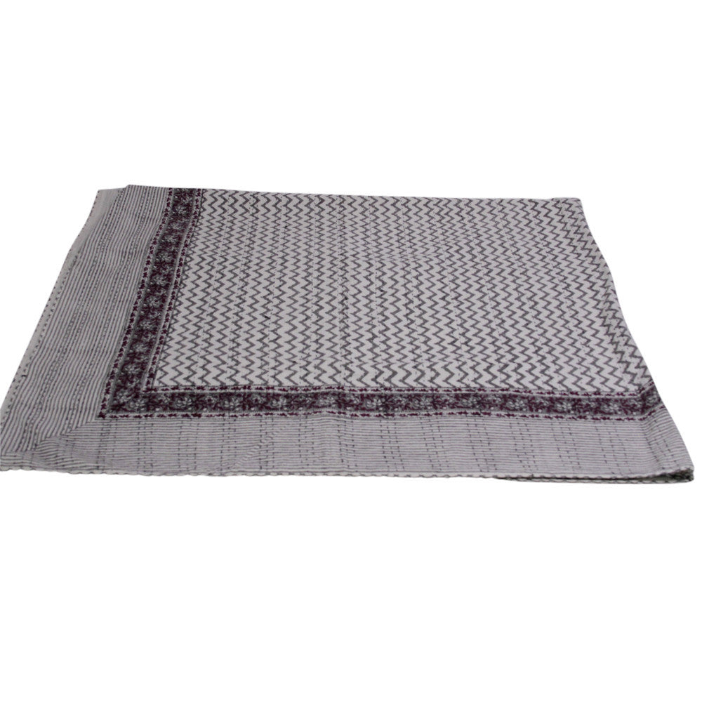 Lehreya Block Print Coverlet
