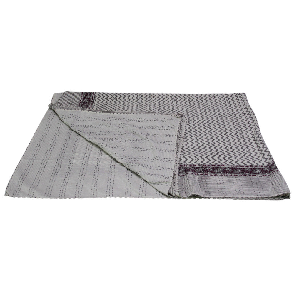Lehreya Block Print Coverlet
