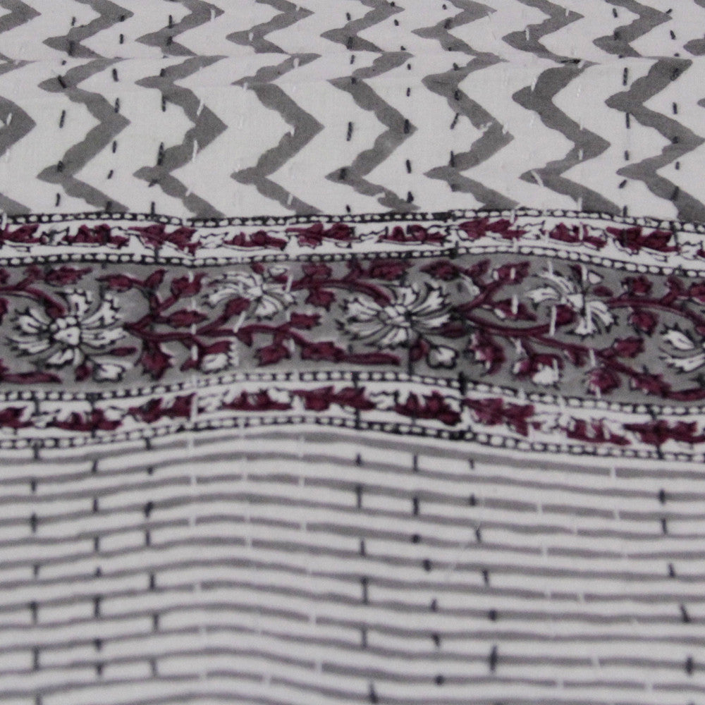 Lehreya Block Print Coverlet
