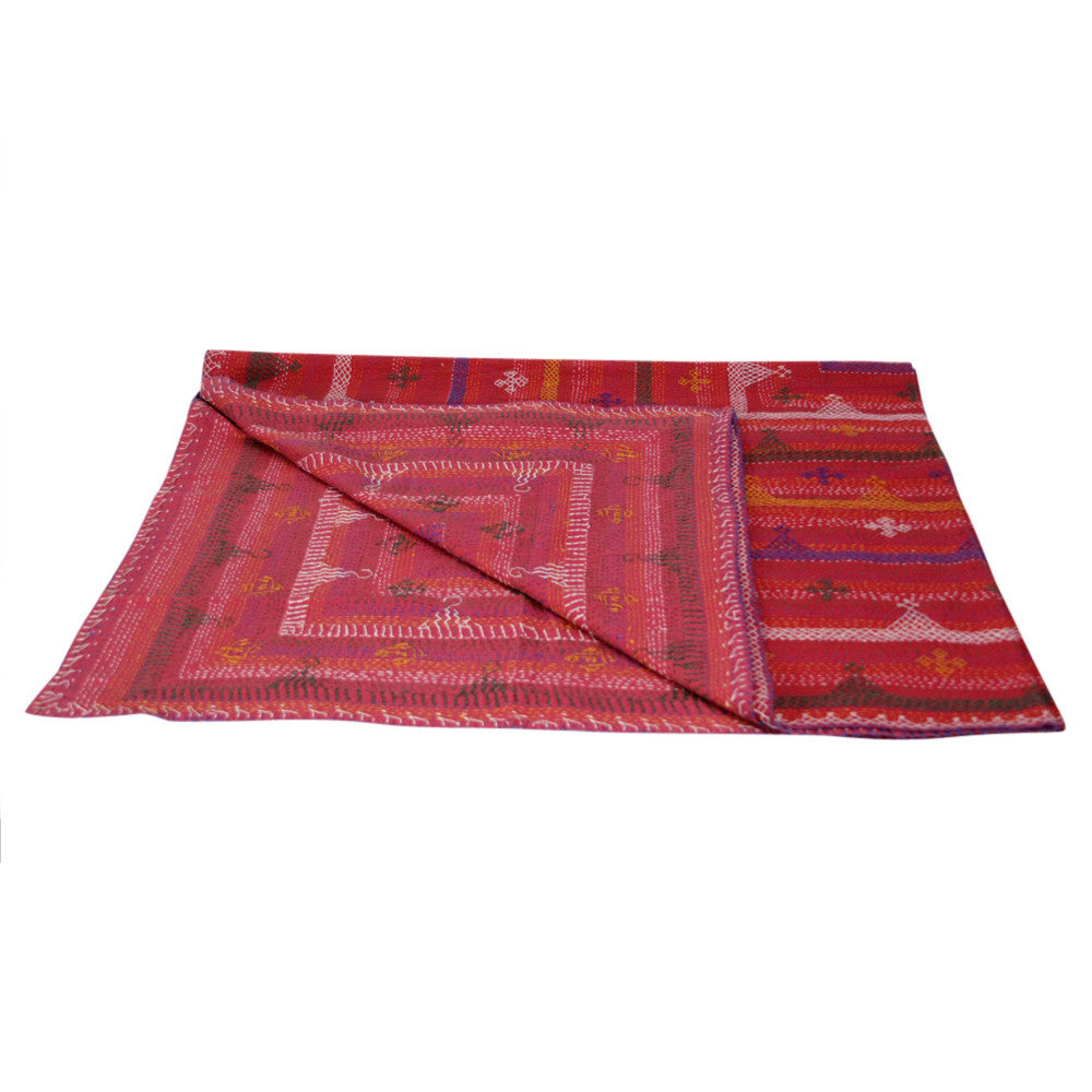Aari Rojo Tribal Coverlet