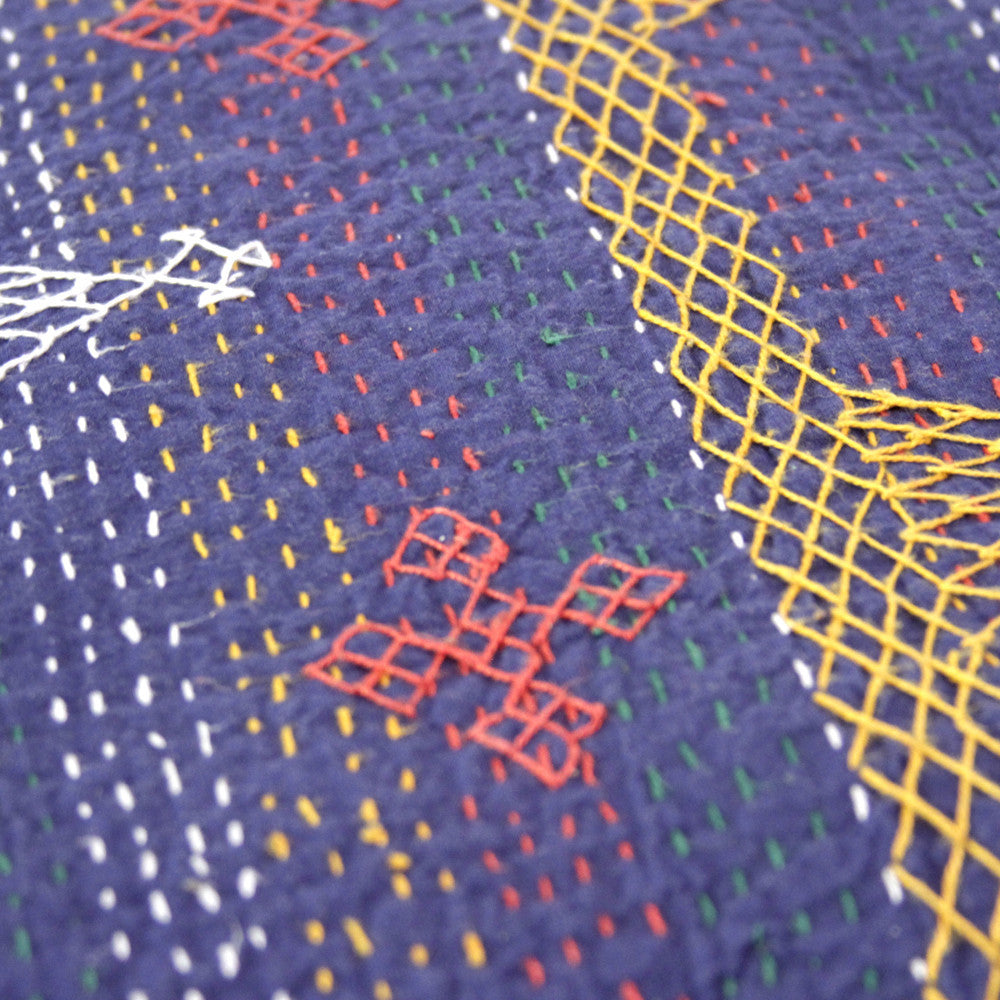 Aari Azul Tribal Coverlet