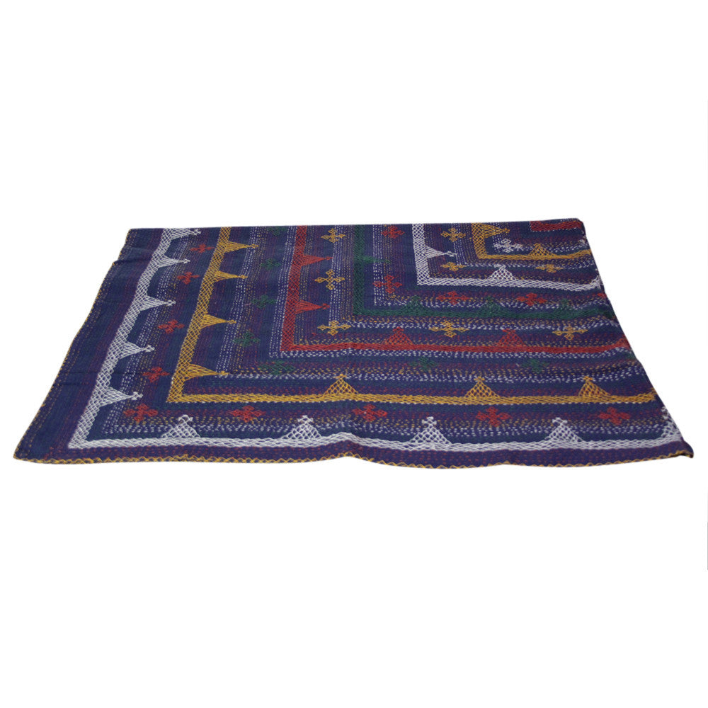 Aari Azul Tribal Coverlet